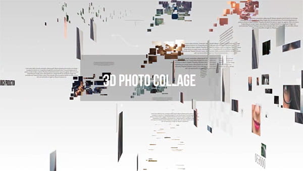 پروژه افترافکت اسلایدشو گالری عکس 3D
