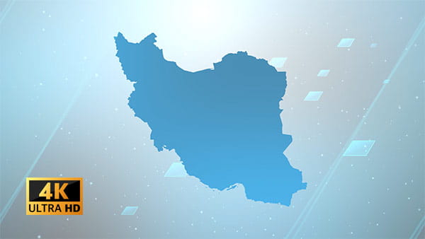 فیلم استوک نقشه کشور ایران