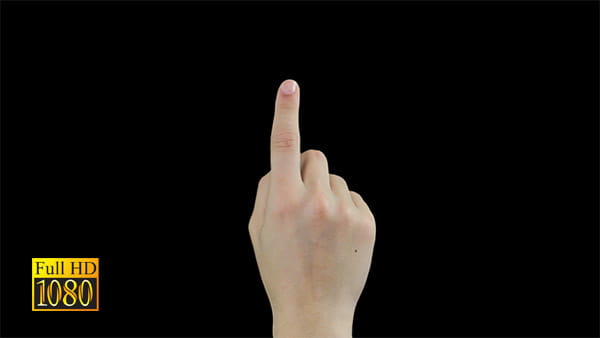 فوتیج ویدیویی حرکت انگشت دست
