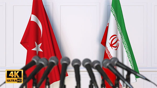 فوتیج ویدیویی مذاکره ایران و ترکیه