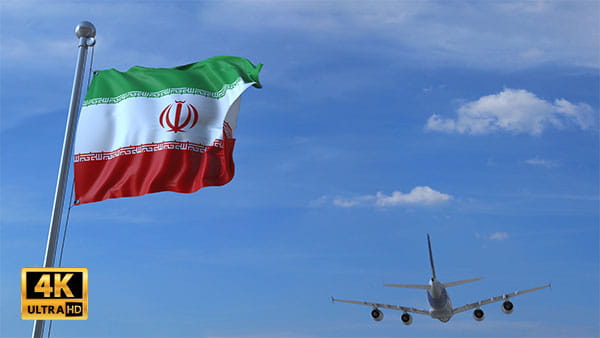 فوتیج ویدیویی ورود هواپیما به ایران
