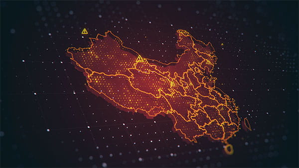 بک گراند ویدیویی نقشه کشور چین