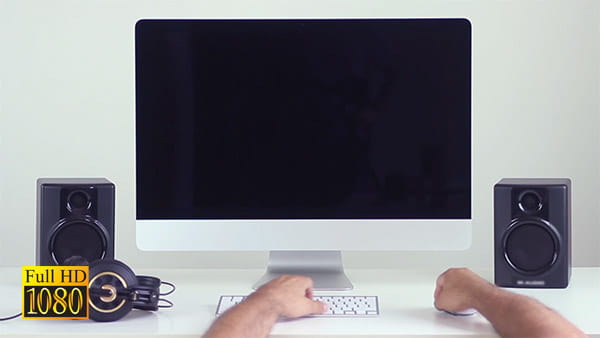 فوتیج ویدیویی آی مک کامپیوتر