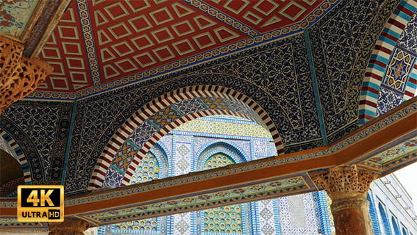فیلم خام از نمای داخل مسجد