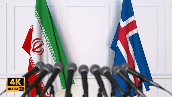 فوتیج ویدیویی مذاکره ایران و ایسلند
