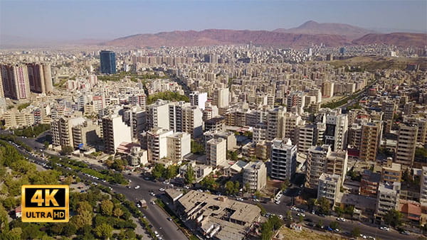 فیلم هوایی شهر تبریز