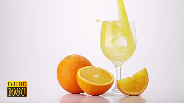 فوتیج ویدیویی آب پرتقال