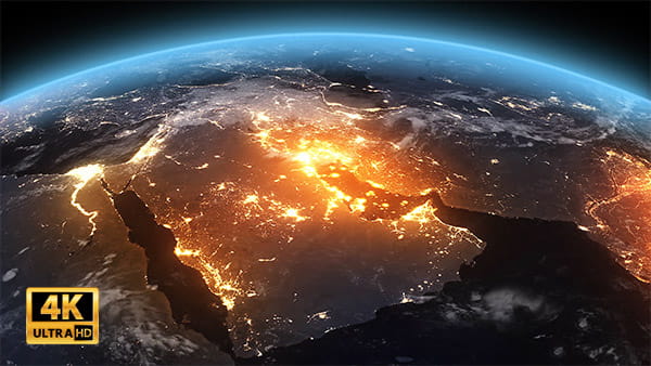 فوتیج ویدیویی نقشه جغرافیایی ایران روی کره زمین