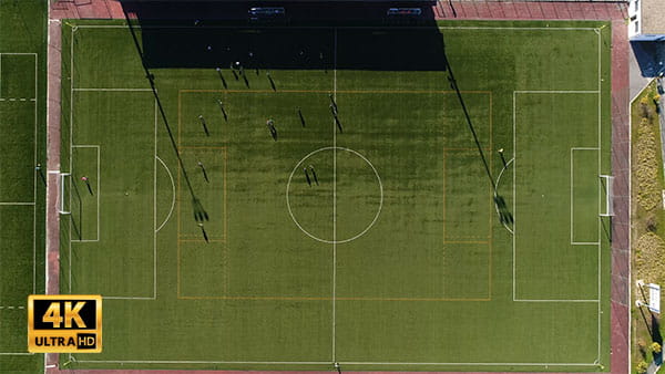 فیلم هوایی از مسابقه ی فوتبال