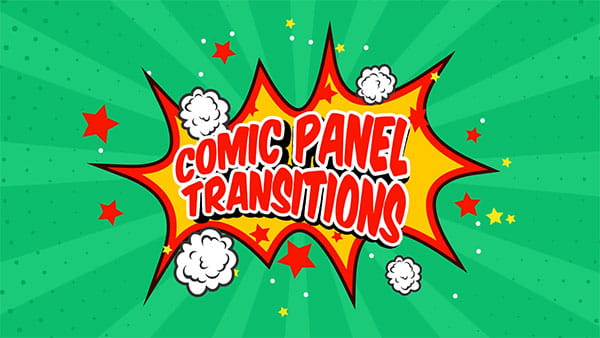 پروژه افترافکت نمایش ترنزیشن (Comic Panel Transition)
