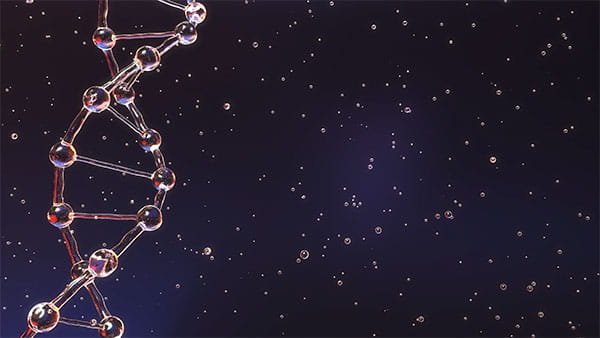 بک گراند ویدیویی مولکول شفاف و ذرات شناور
