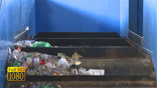فوتیج ویدیویی بارگیری زباله