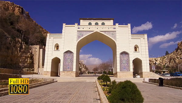 ویدیو حرکتی خام از دروازه قرآن شیراز