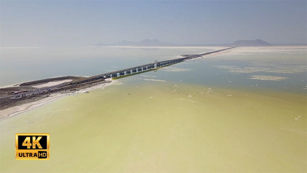 فیلم هوایی پل دریاچه ی ارومیه