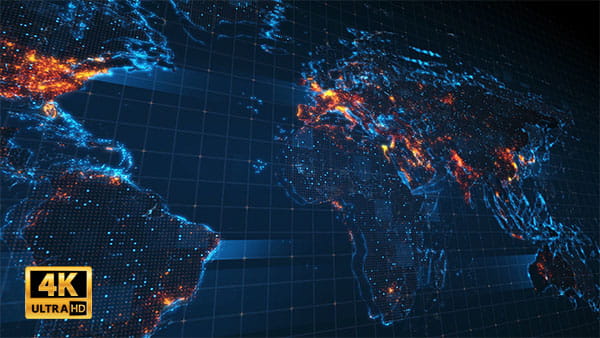 فوتیج ویدیویی نقشه کشورهای جهان